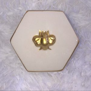 Gold Bumblebee Trinket Box